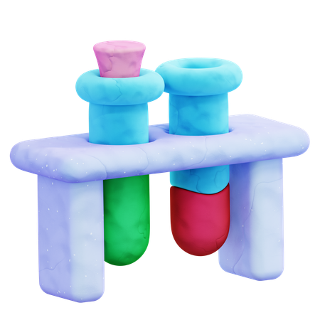 Test Tubes  3D Icon