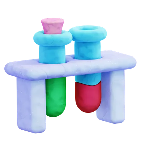 Test Tubes  3D Icon