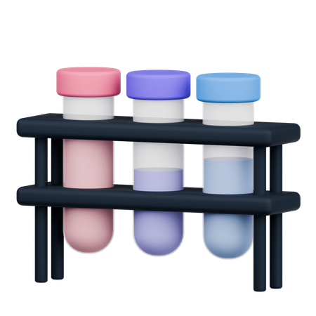 Test Tubes  3D Icon