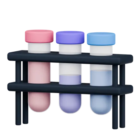 Test Tubes  3D Icon