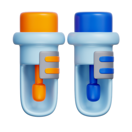 Test Tubes  3D Icon