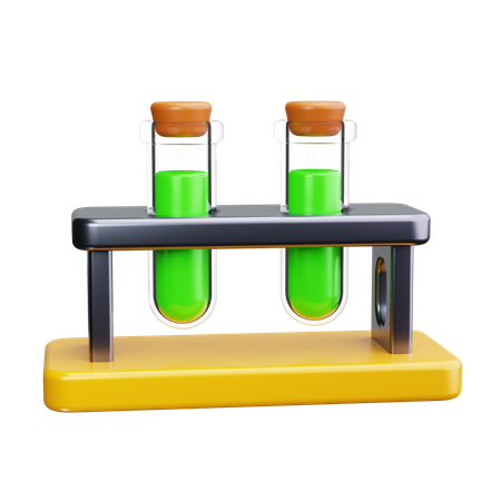 Test Tubes  3D Icon