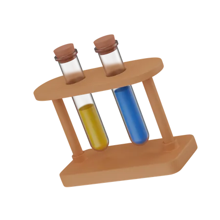 Test Tubes  3D Illustration