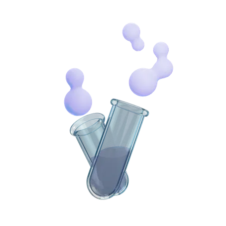 Test tubes  3D Illustration