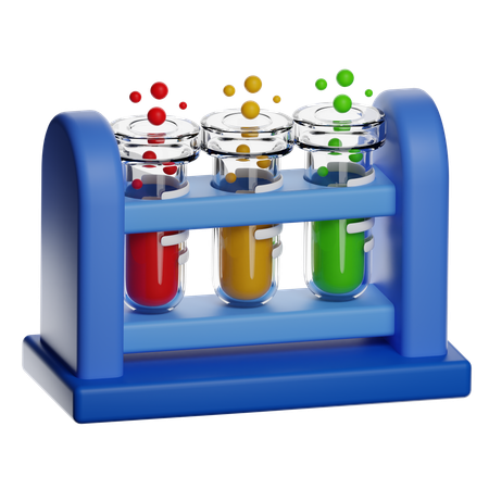테스트 튜브 랙  3D Icon