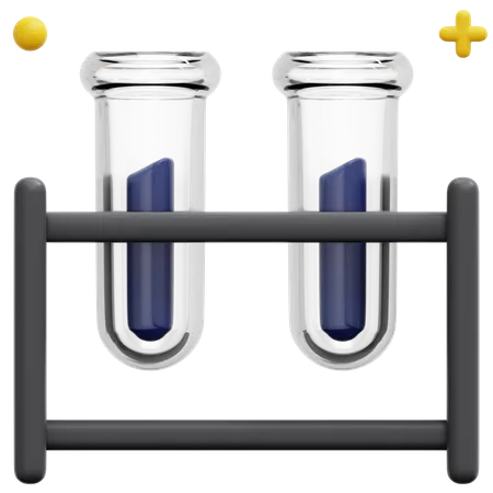 Test Tubes Stand  3D Icon