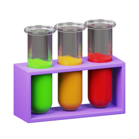 Test Tubes Stand  3D Icon