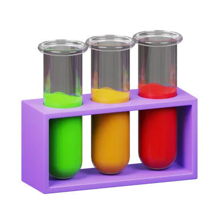 Test Tubes Stand  3D Icon