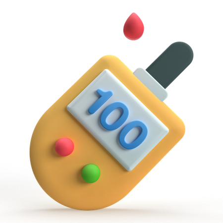 Teste de açúcar no sangue  3D Icon
