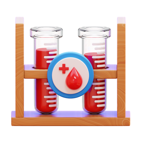 Teste de amostra de sangue  3D Icon