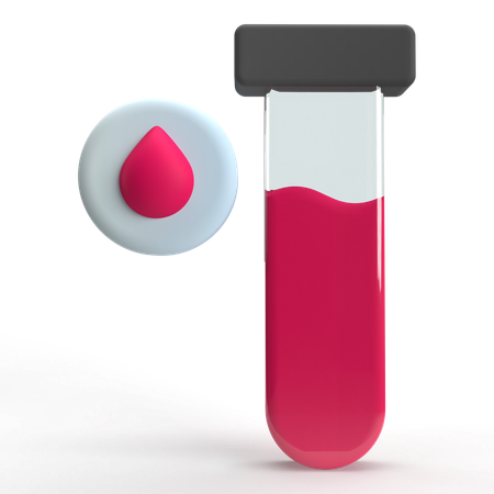 Teste de sangue  3D Icon