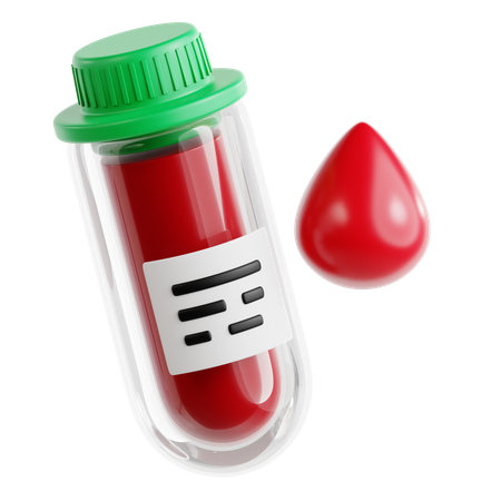 Teste de sangue  3D Icon