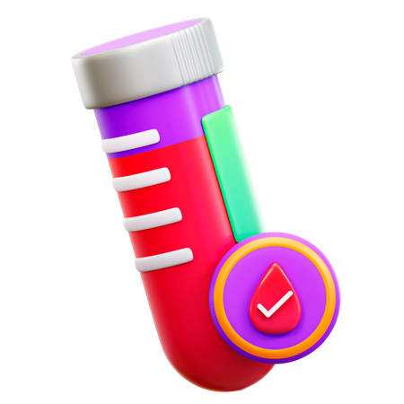 Teste de sangue  3D Icon