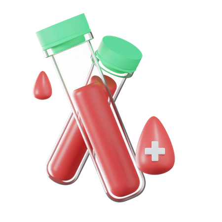 Teste de sangue  3D Icon