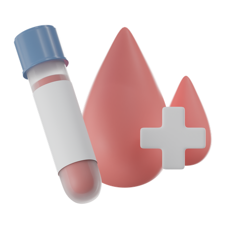 Teste de sangue  3D Icon