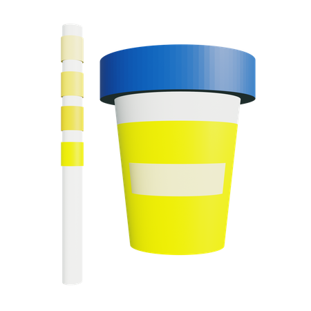 Teste de urina  3D Icon