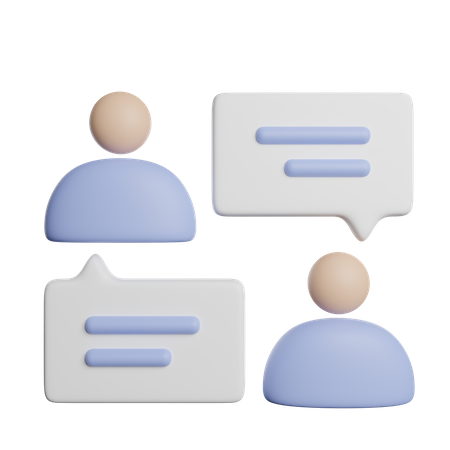 Testimonial Conversation  3D Icon