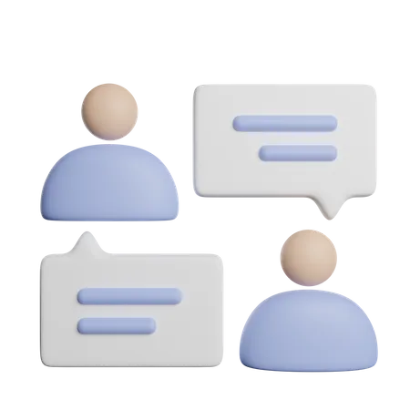 Testimonial Conversation  3D Icon