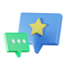 3d testimonial message emoji