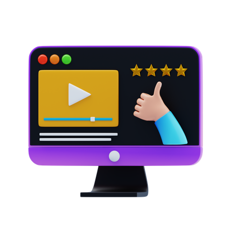 Vídeo testimonial  3D Icon