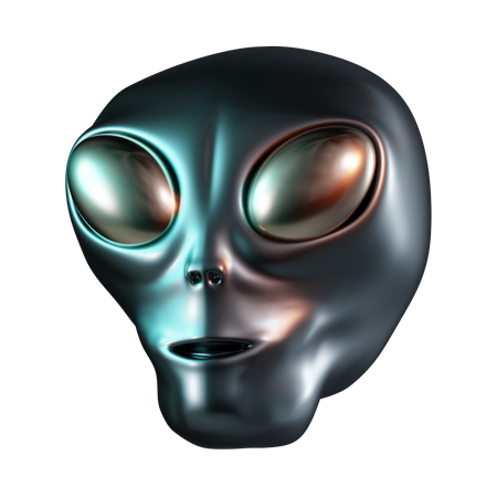 Tête d'extraterrestre  3D Icon