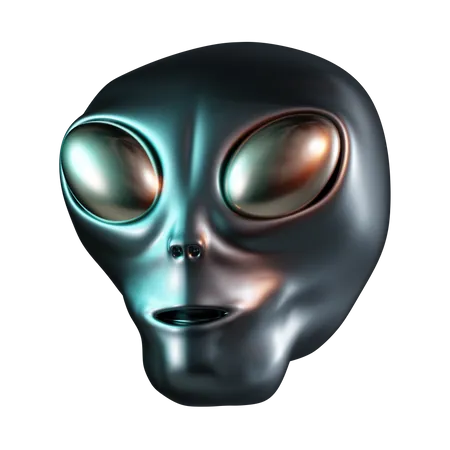 Tête d'extraterrestre  3D Icon