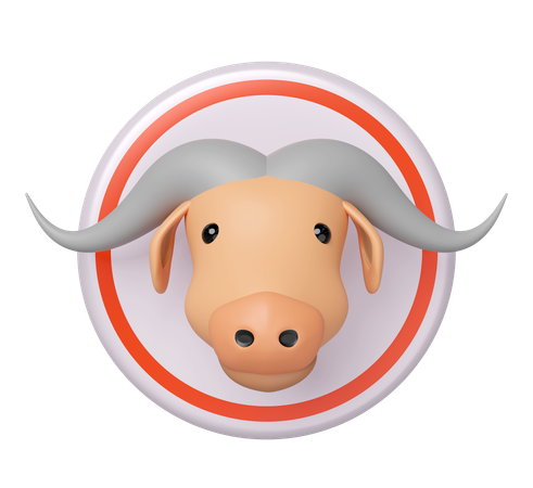 Tête de buffle  3D Icon