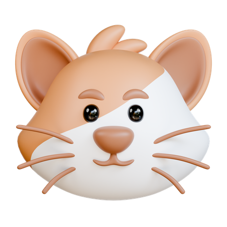 Tête de chat  3D Icon