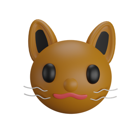 Tête de chat  3D Icon