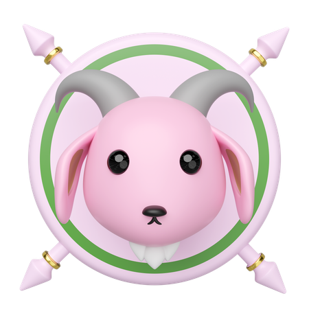 Tête de chèvre  3D Icon