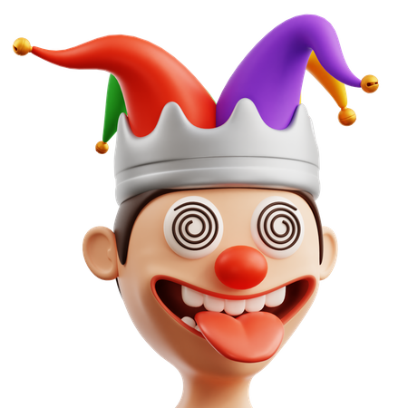 Tête de clown  3D Icon