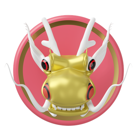 Tête de dragon  3D Icon
