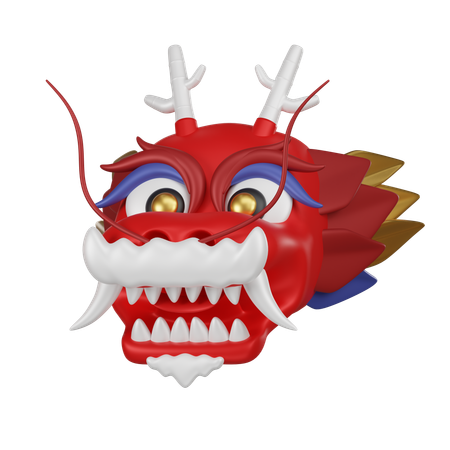 Tête de dragon chinois  3D Icon