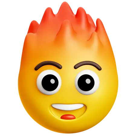 Tête de feu  3D Icon