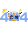 erreur 404 de la tête du robot