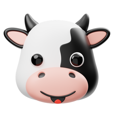 Tête de vache  3D Icon