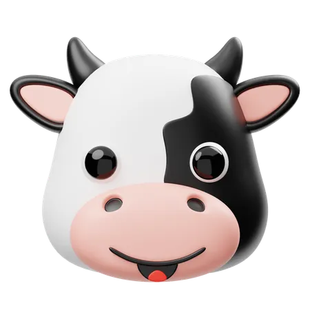 Tête de vache  3D Icon