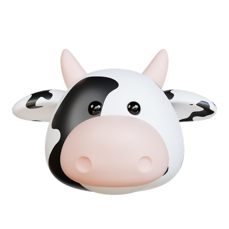 Tête de vache  3D Icon