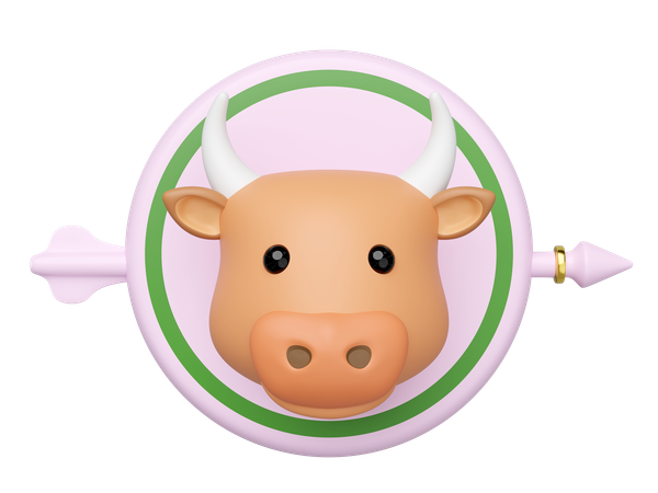 Tête de vache  3D Icon