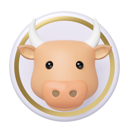 Tête de vache  3D Icon