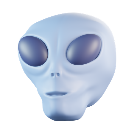 Tête d'extraterrestre  3D Icon