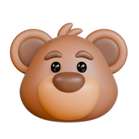 Tête d'ours  3D Icon