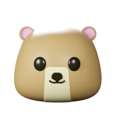 Tête d'ours  3D Icon