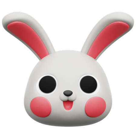 Tête de lapin  3D Icon