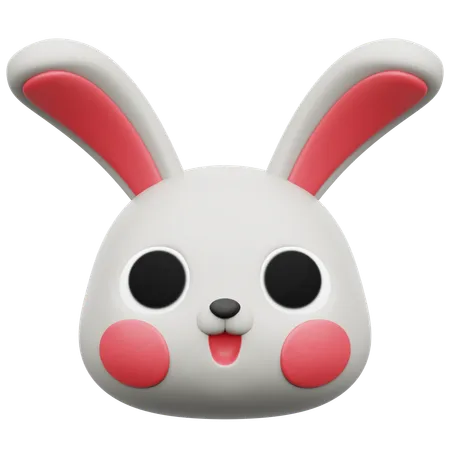 Tête de lapin  3D Icon