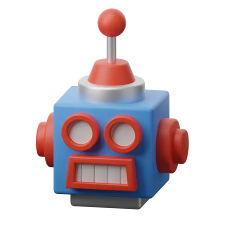 Tête robotique  3D Icon