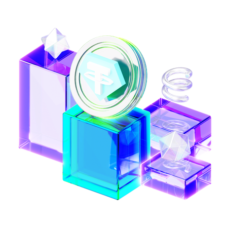 Tether  3D Icon