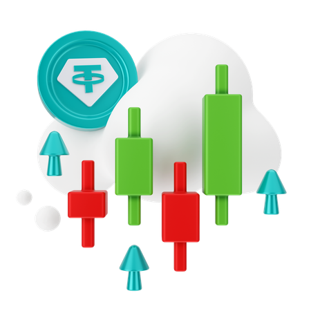 Tether-Analyse  3D Icon