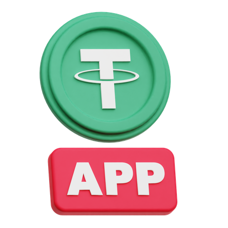 Tether App  3D Icon