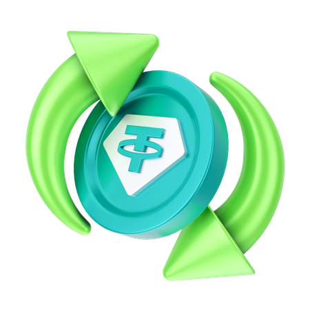 Tether-Austausch  3D Icon